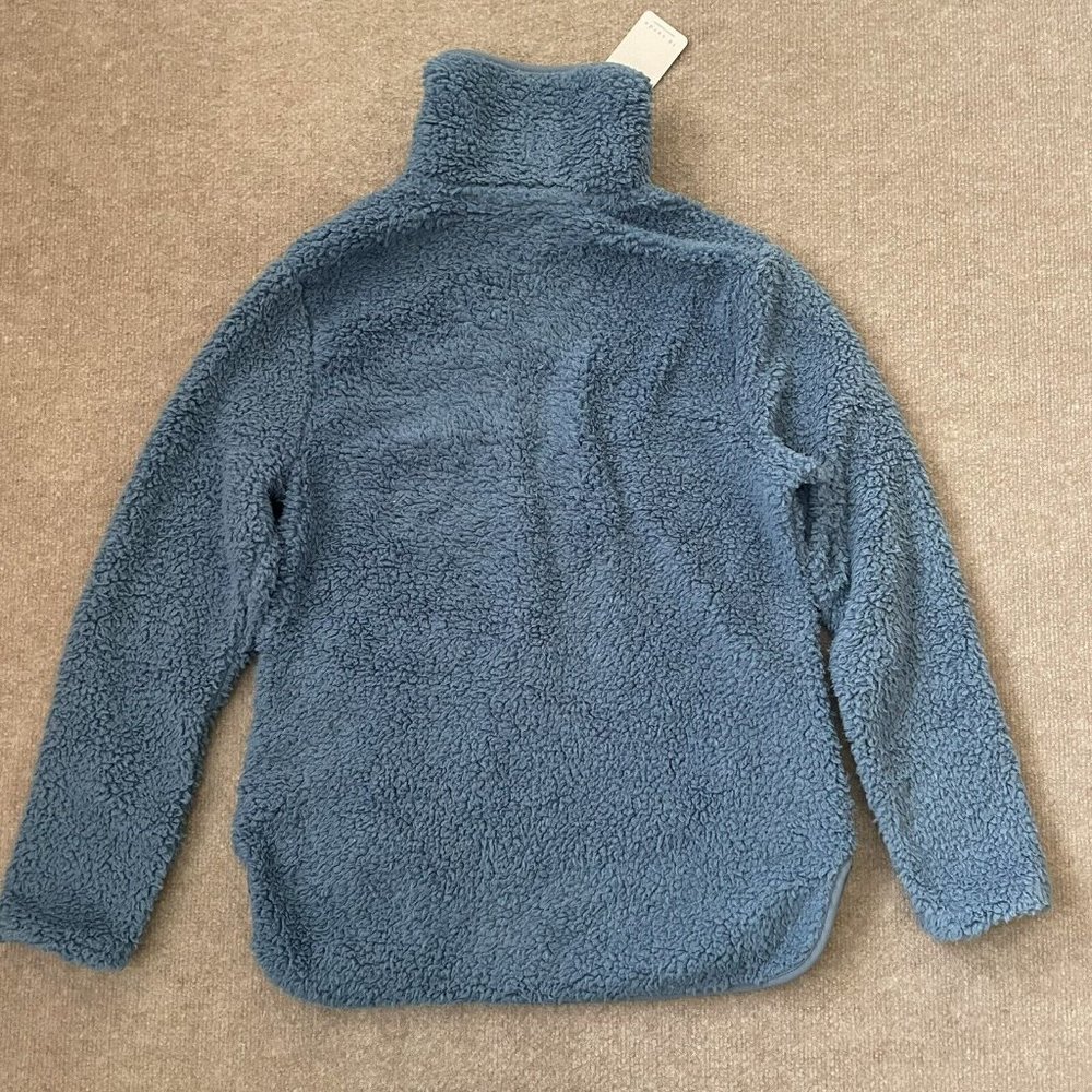 Te Verde Jacket Womens XS Blue Teddy Bear Fleece Quarter Zip Very Soft NEW - Picture 7 of 7